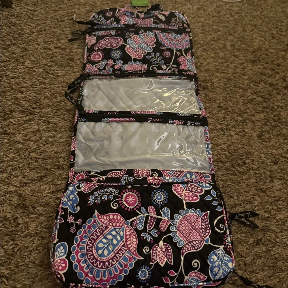 Vera Bradley Black and Purple Floral Travel Bag